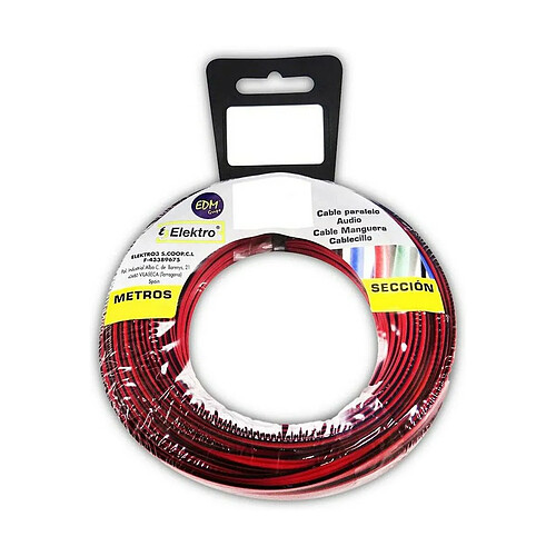 Edm Câble audio plat 2 conducteurs
