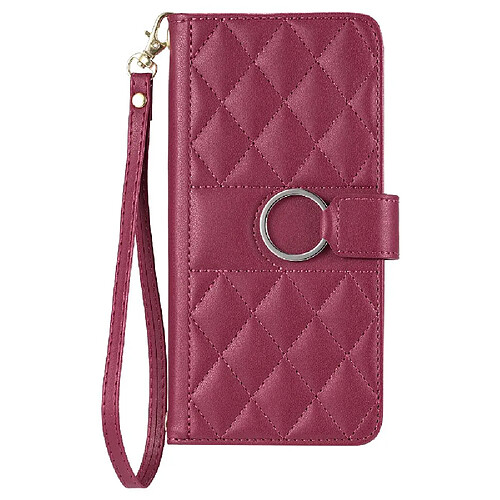 Xiaomi Redmi Turbo 4 Étui Pour 5G Protecteur Magnétique Cuir PU Titulaire de fentes pour cartes Sangle de poignet GANGXUN Rouge