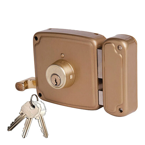 Ucem Serrure en applique monopoint droite - doré