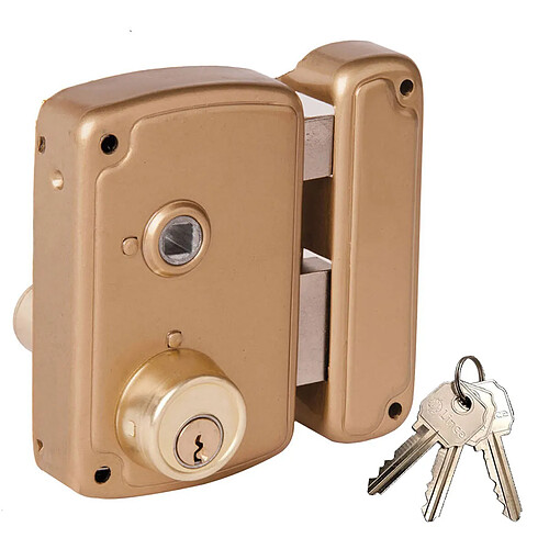 Ucem serrure en applique monopoint - Doré