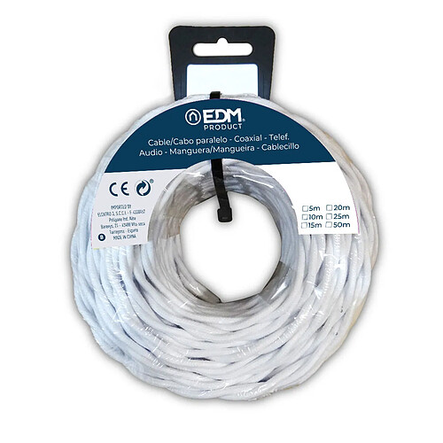 Edm Câble parallèle tressé PVC