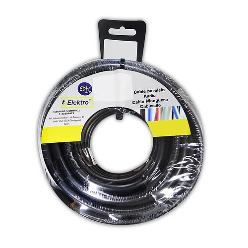 Edm câble audio 5 conducteurs PVC - Noir