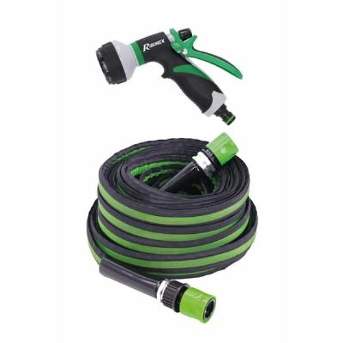 Ribimex Tuyau plat 'flatex' 30 mètres avec raccords métal et pistolet