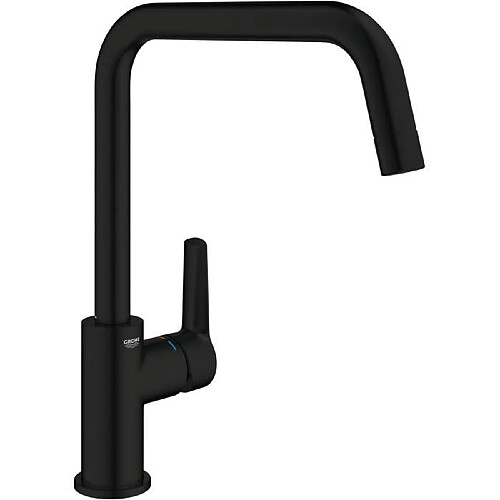 Robinet de Cuisine GROHE Start - Noir Mat - À Levier Unique - Bec Haut - Rotation 150°