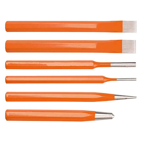 Ensemble de poinçons et burins 6 piéces NEO TOOLS 33-061