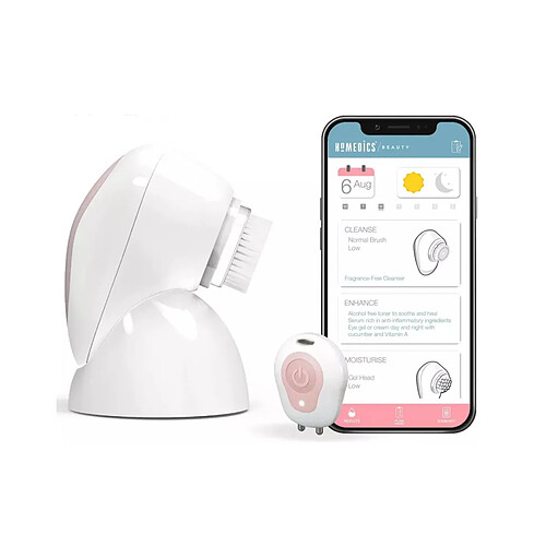 Homedics brosse nettoyante visage - Rose