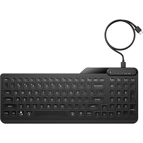 Hp clavier filaire - Noir