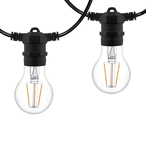 Barcelona LED Câble guirlande guinguette extérieur 10 mètres - IP44
