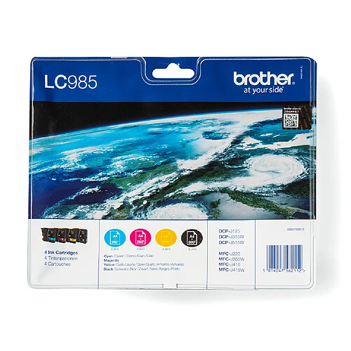 Brother cartouches d'encre Innobella - Noir et couleurs