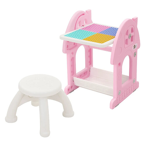 Joyz Ensemble de sièges pour enfants 2 en 1, table de jeu avec tableau et chaise