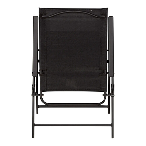 Aktive Lot de 4 chaises de jardin pliantes - Noir