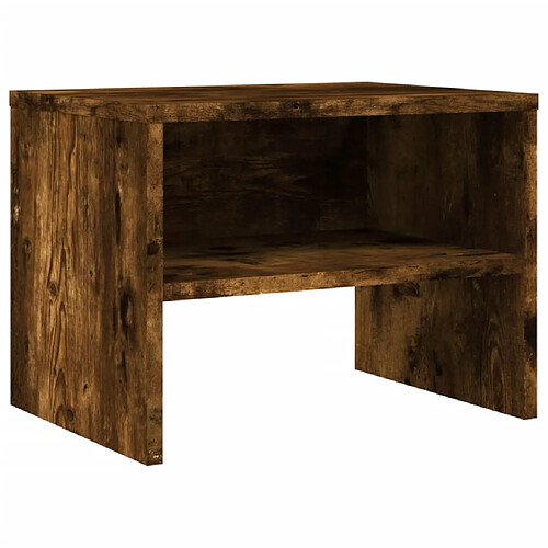Decoshop26 Table de chevet étagère - Chêne