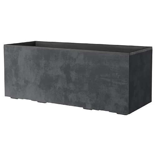 Pot Deroma Anthracite 99 cm Plastique Rectangulaire Moderne