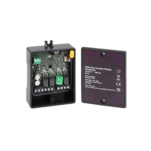 Récepteur Faac Xr2N Fds bi canal 433-868 MHz (Réf : 787023)