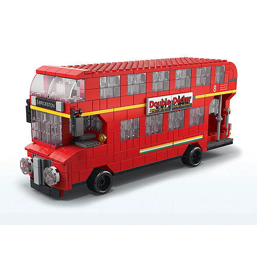 Avizar Jeu de Construction 6 en 1 Véhicules Londoniens 1000 Briques Assemblable Rouge