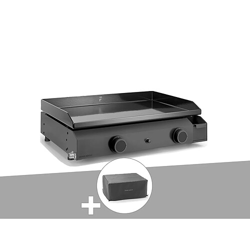 Plancha gaz Base 60 acier avec housse - Forge Adour