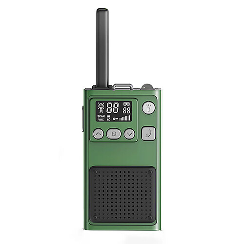 Avizar Talkie Walkie VOX Bricks pour Enfant Distance 5 km Communication Ludique Vert