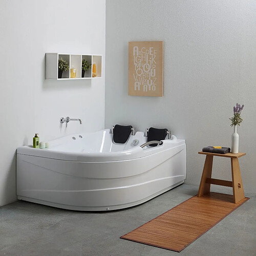 Kiamami Valentina Baignoire d'angle acrylique 2 places | Aida