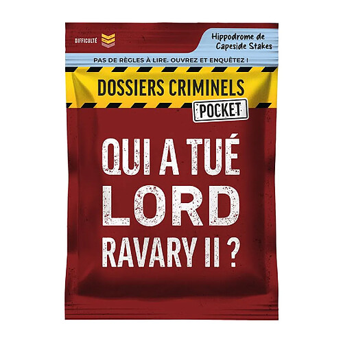 Asmodée Dossiers Criminels Pocket : Qui a tué Lord Ravary II