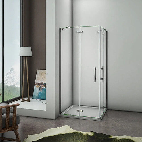 Aica Sanitaire Aica Cabine de douche Nara9 - 100 x 80 x 195 cm