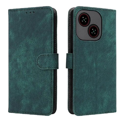 Étui Pour Zte Blade A35e Blocage Rfid Fermeture Magnétique Couverture De Fentes Pour Cartes Portefeuille Flip Folio Cuir Pu GANGXUN Vert