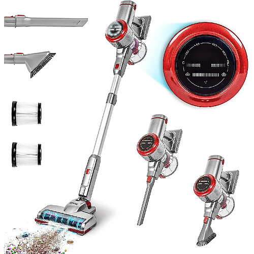 Aspirateur Balai sans fil 220W 1x Batterie au Lithium rechargeable Filtre HEPA Duronic VC24