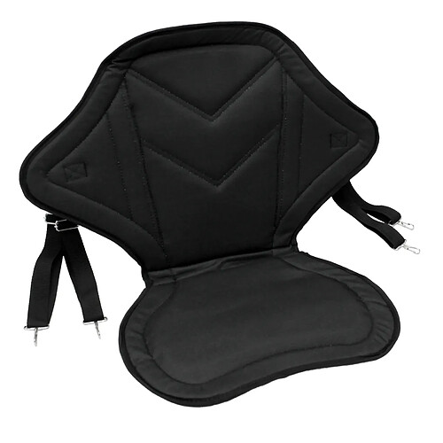 Ecd Germany Siège kayak chaise pour stand up paddle board avec sangles réglables 62 x 43 cm