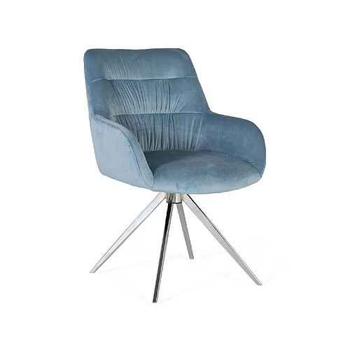 Giner y colomer lot de 2 fauteuils velours - Bleu