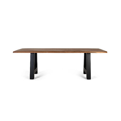 Giner y colomer Table à manger bois métal - Brun