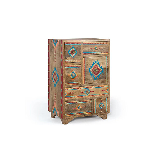Giner y colomer Table d'appoint bois manguier - Multicolore