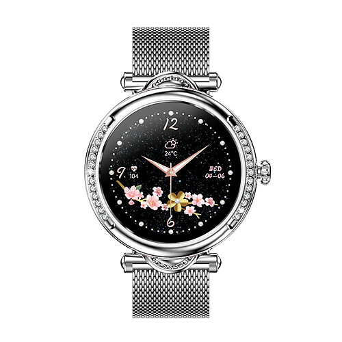 Avizar Montre Connectée Plaza avec Cadran Strass Appels et Suivi Santé Argent