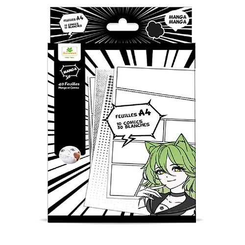 Au Sycomore Manga - Bloc de feuilles Layout A4