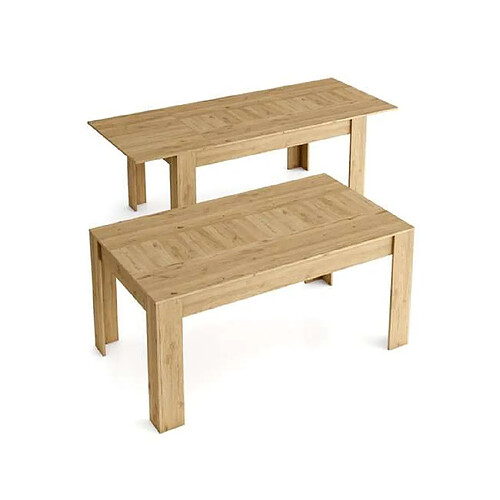 SKRAUT HOME Table a manger extensible sans tiroir [en.casa] 2 personnes en mdf 76.1 x 90.4 cm