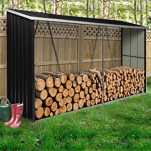 Idmarket Abri de stockage en acier 4m³