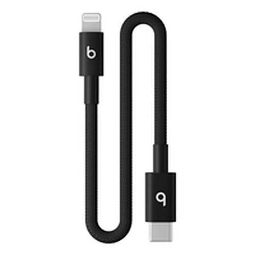 Beats by Dr. Dre Câble USB-C vers Lightning Apple MEQM4ZM/A Noir 20 cm
