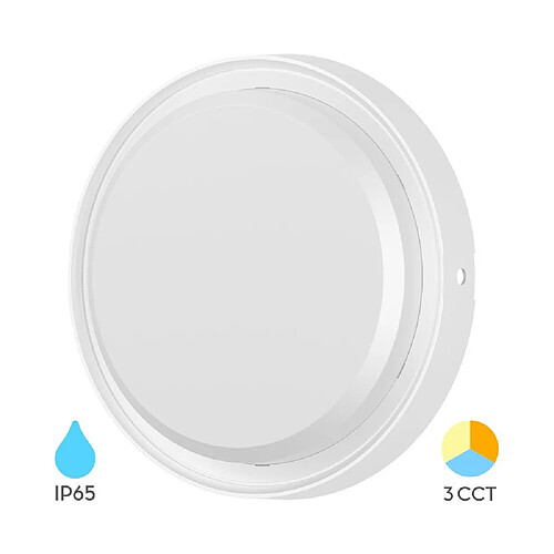 BRAYTRON Applique extérieure LED 18W 3en1 IP65 Blanc