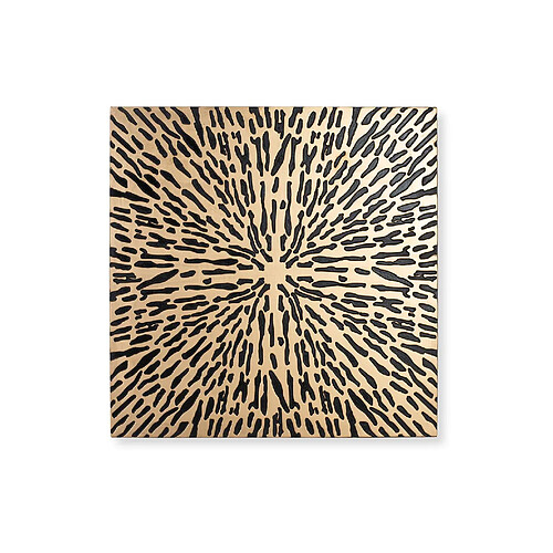 Giner y colomer Tête de lit MDF - Noir et doré