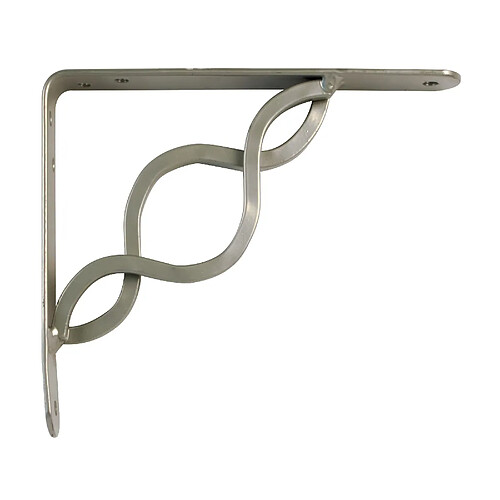 AMIG | Console d'étagère 22 | 200 x 150 mm | Acier | Gris métalisé