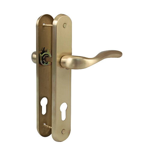 Amig Poignée de porte sur plaque - Laiton mat