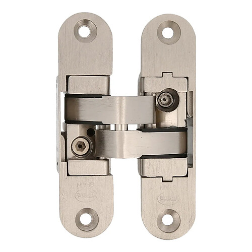 AMIG | Charnière invisible 1028 | 95 x 23 x 30 mm | Zamak | Chromé mat - Droite