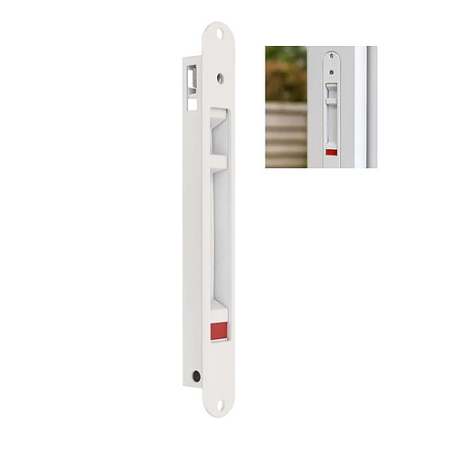 AMIG | Fermeture à encastrer 3650 | 174 x 23 mm | Aluminium | Blanc