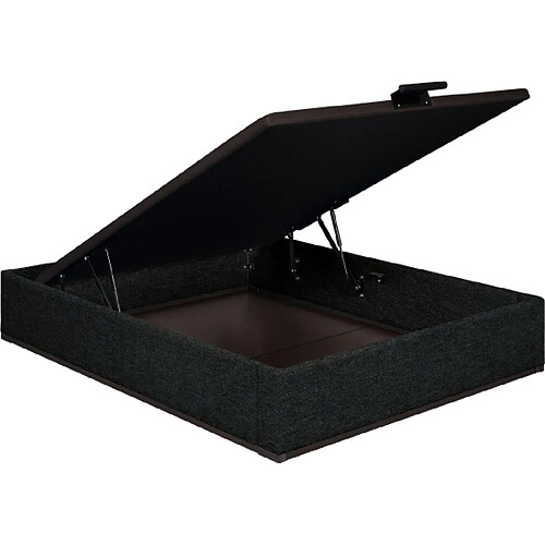 Sommier Lit Coffre Epeda Élite - Jersey Gris Foncé 140x190