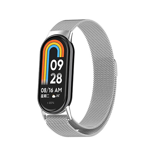 Bracelet À Fermoir Magnétique En Boucle Milanaise PHONECARE Pour Xiaomi Mi Band 10 - Gris