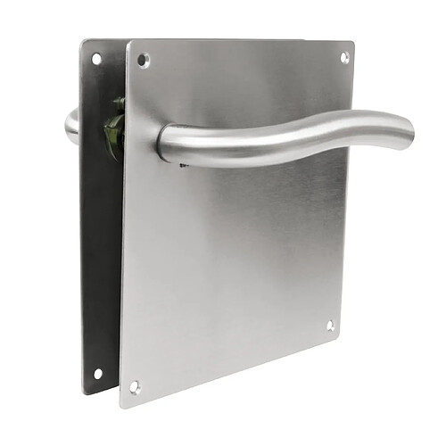 AMIG | Poignées sur plaque 19C | 180 x 180 mm | Acier inoxydable AISI 304 | Mat