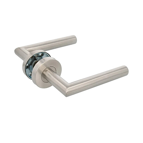 Amig Poignée de porte sur rosace - Inox mat
