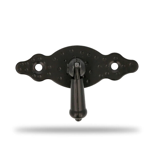 AMIG | Poignée avec plaque 1004 | 80 x 28 mm | Noir