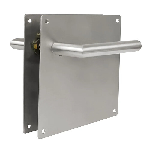 AMIG | Poignées sur plaque 7C | 180 x 180 mm | Acier inoxydable AISI 304 | Mat