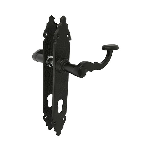 Amig Poignée sur plaque à cylindre - Noir