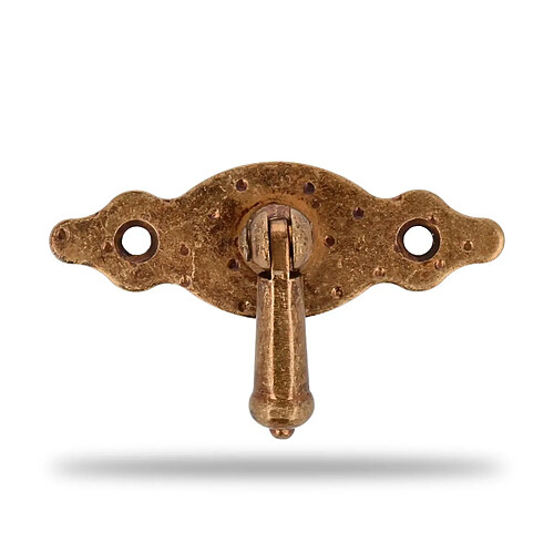 AMIG | Poignée avec plaque 1004 | 80 x 28 mm | Vieilli
