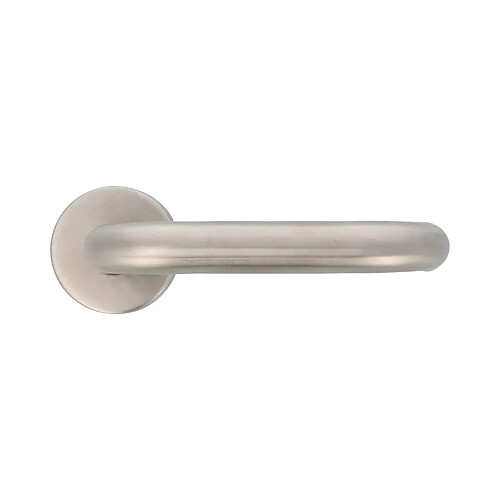 Amig Poignée de porte sur rosace - Inox mat